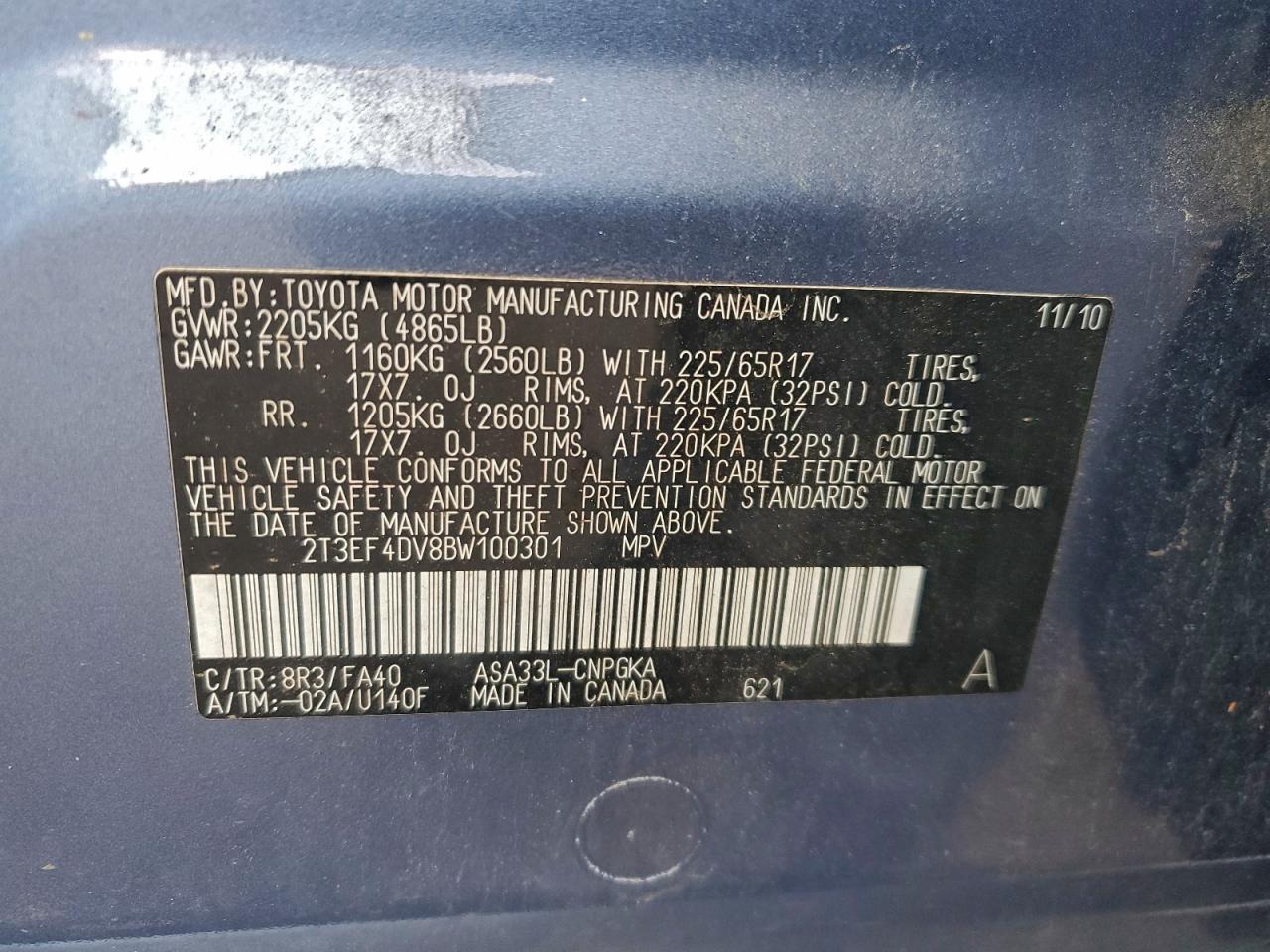 2011 TOYOTA RAV4