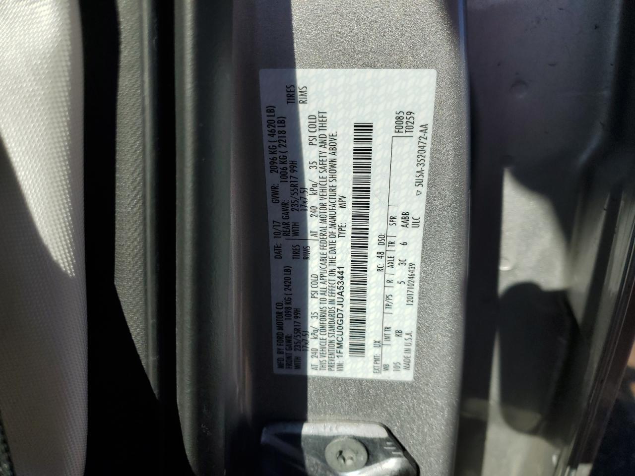 2018 FORD ESCAPE