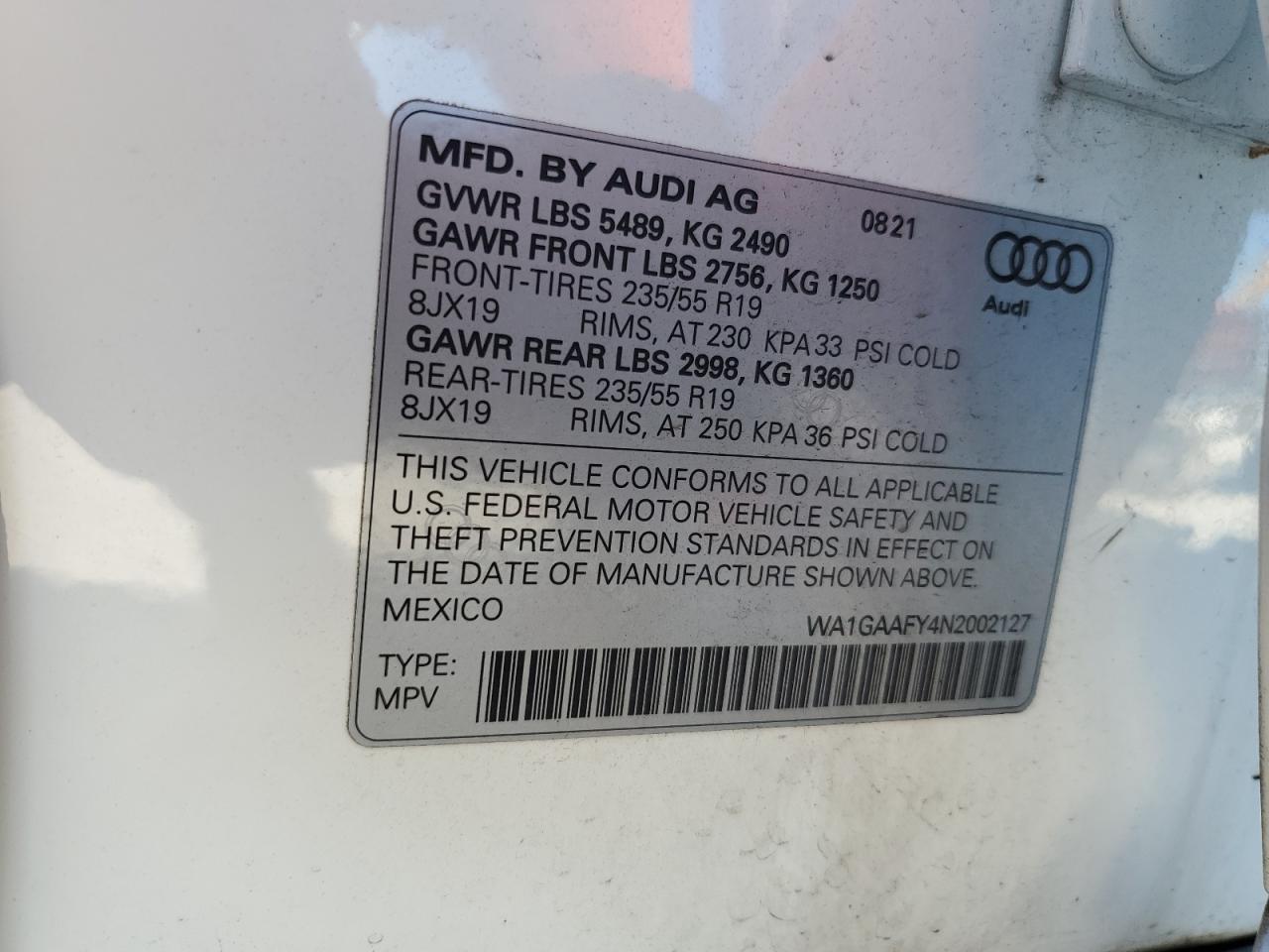 2022 AUDI Q5