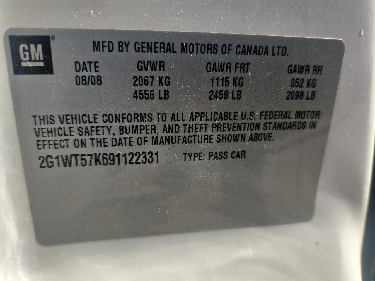 2009 CHEVROLET IMPALA