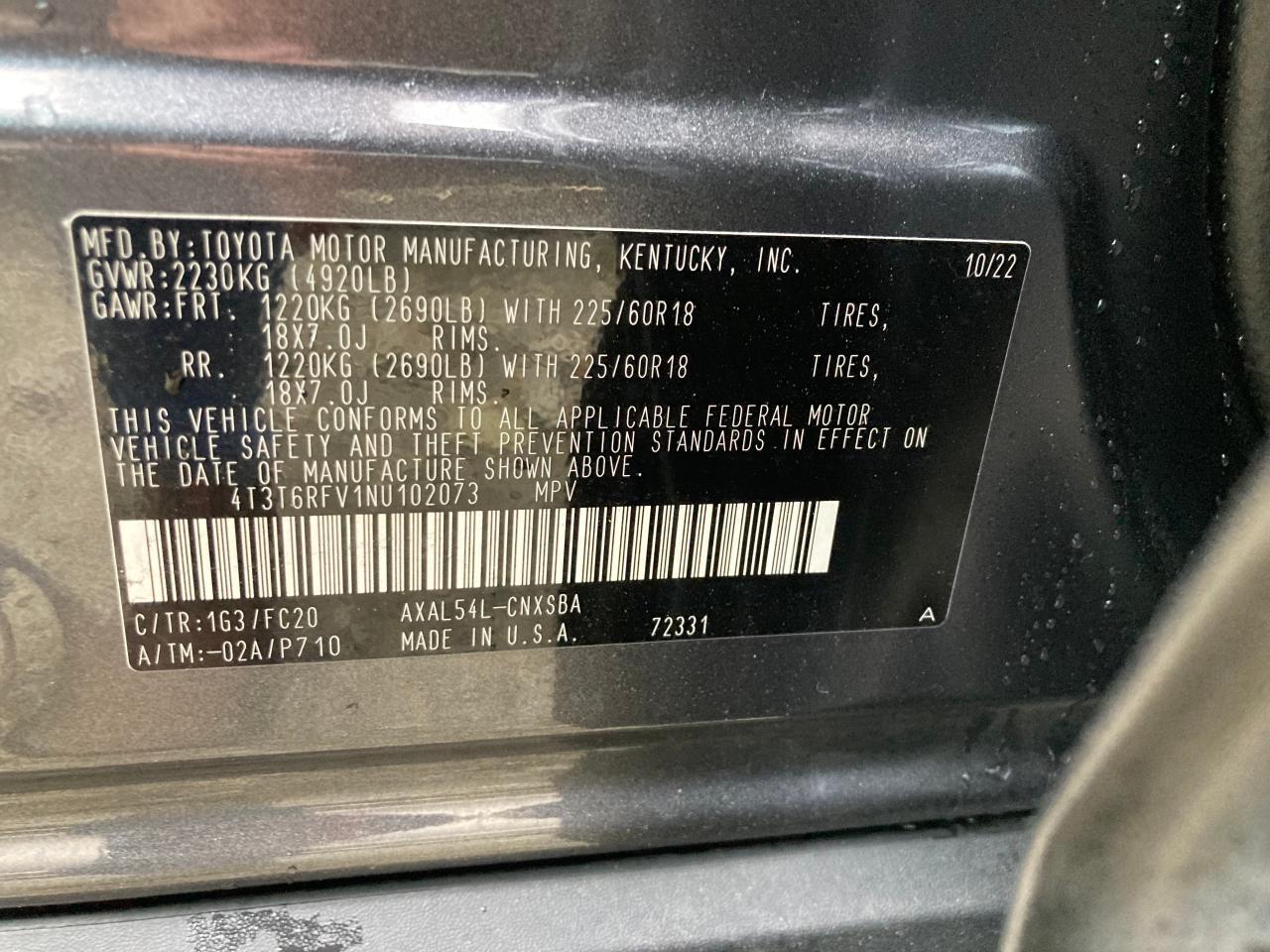 2022 TOYOTA RAV4