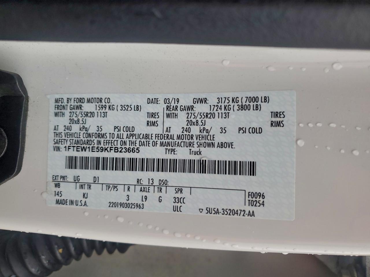 2019 FORD F-150