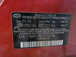 2016 HYUNDAI SONATA