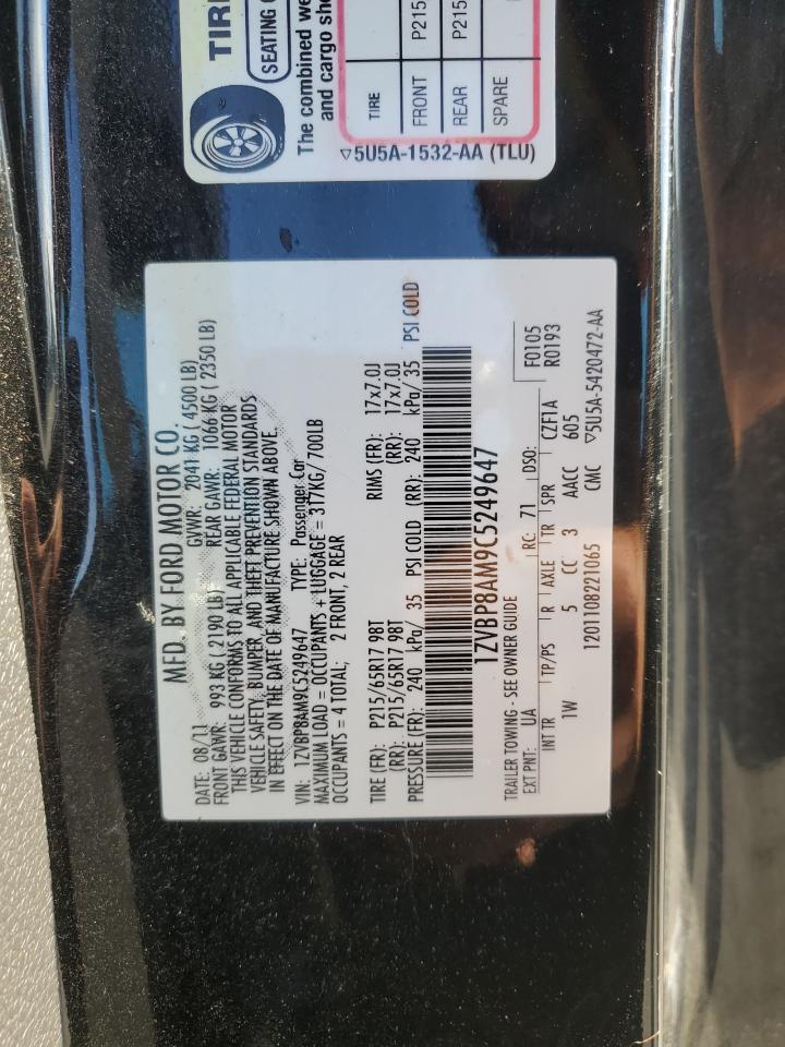 2012 FORD MUSTANG