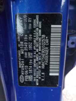 2013 HYUNDAI ACCENT