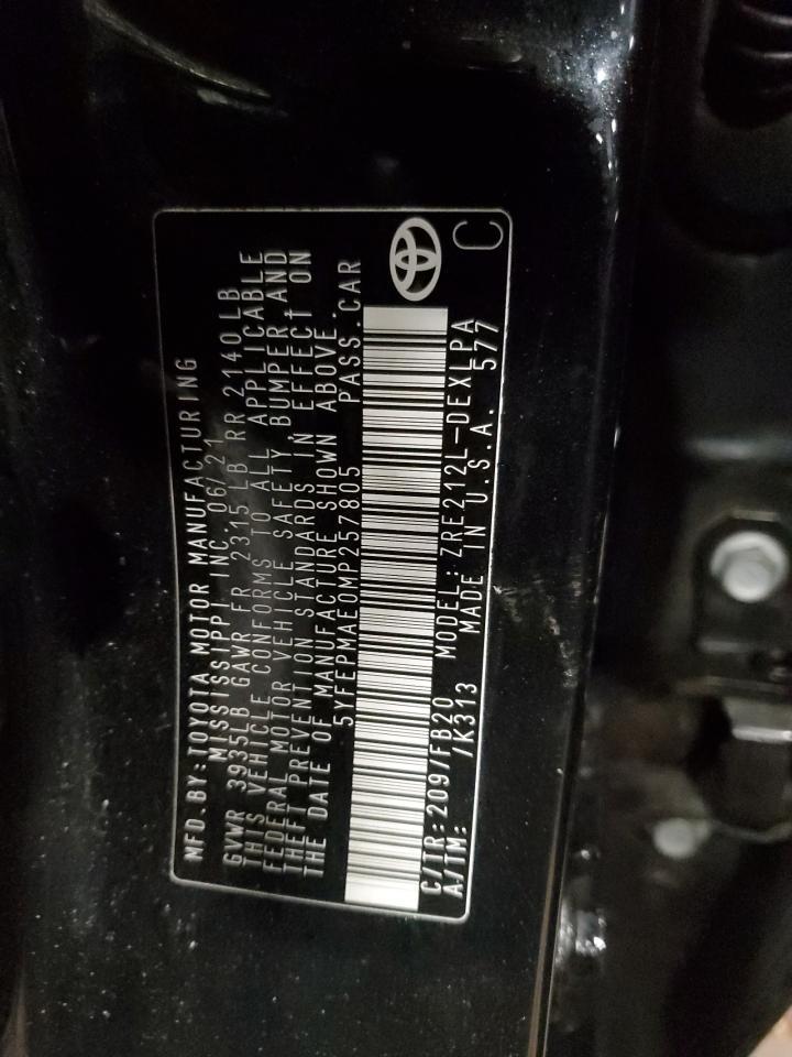 2021 TOYOTA COROLLA