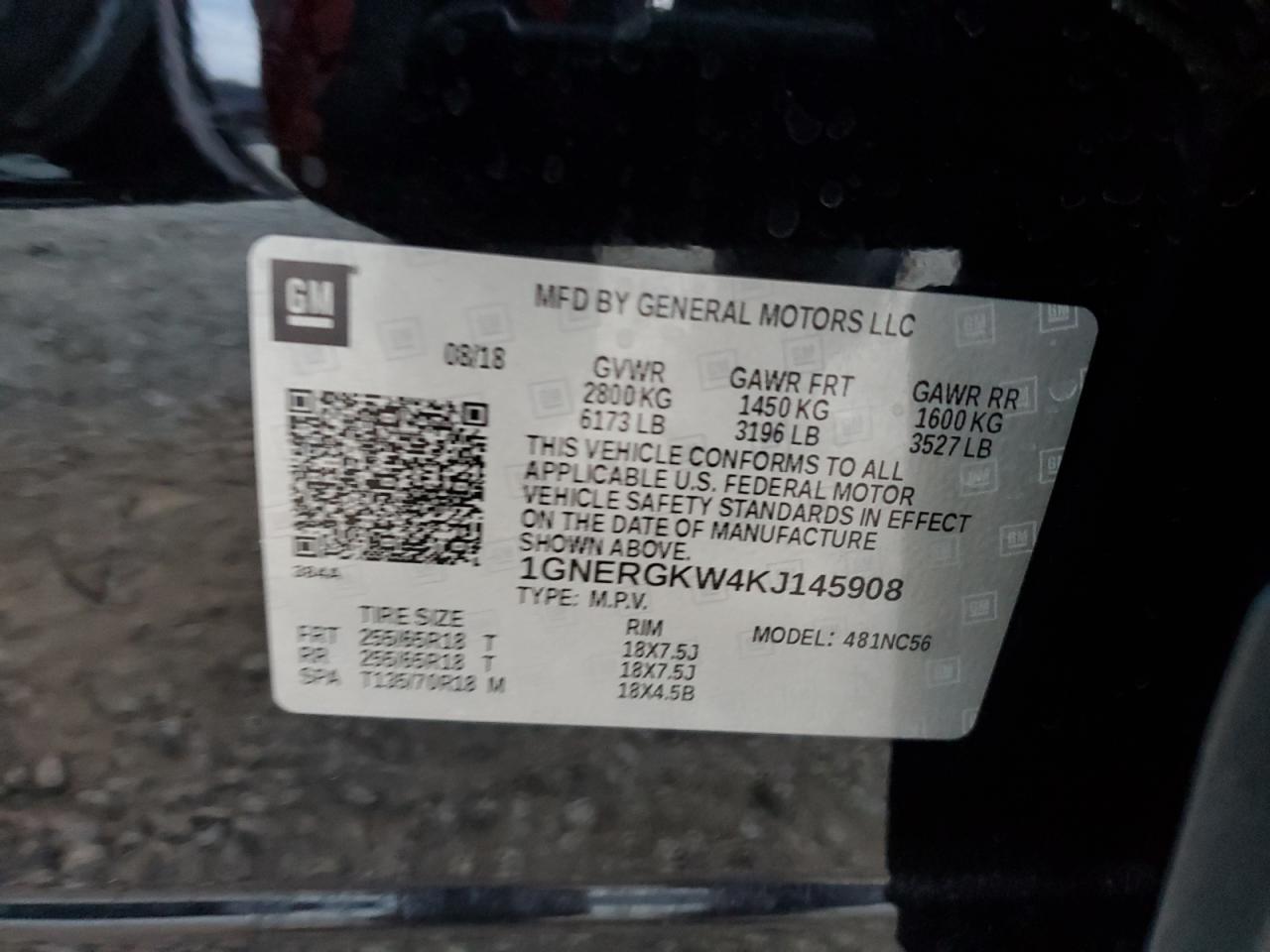 2019 CHEVROLET TRAVERSE