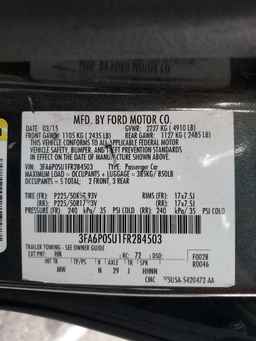 2015 FORD FUSION