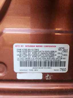 2015 MITSUBISHI outlander
