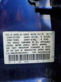 2013 HONDA FIT