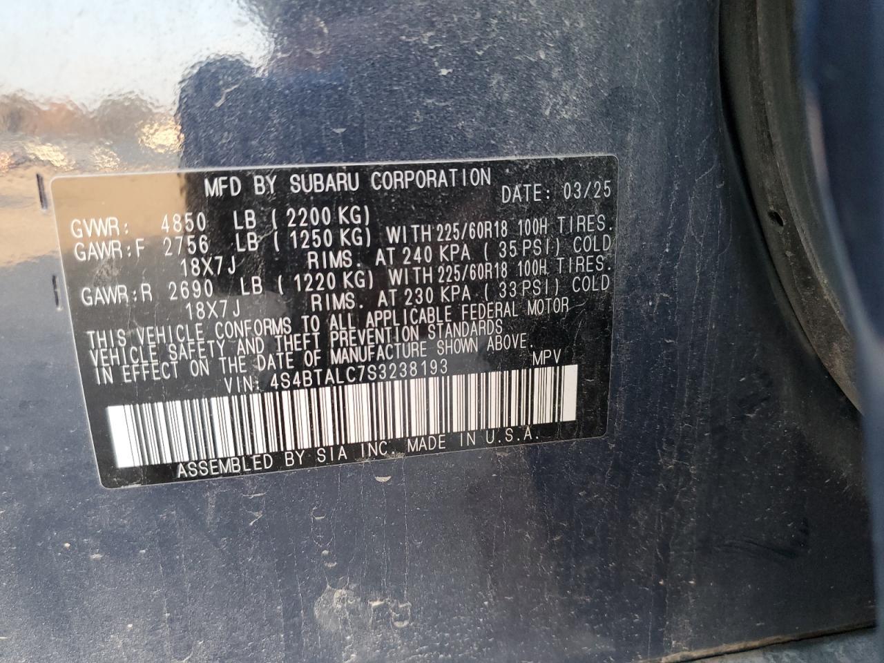 2025 SUBARU Outback