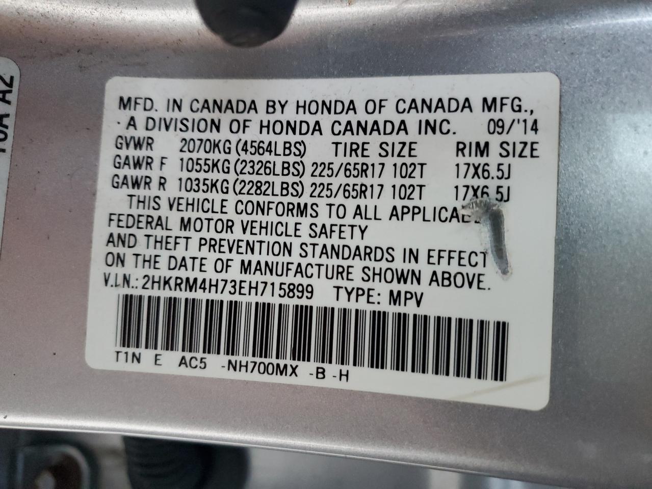 2014 HONDA CR-V