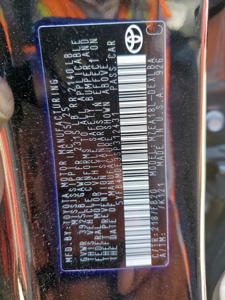 2025 TOYOTA COROLLA