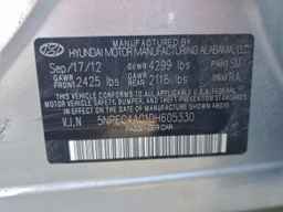 2013 HYUNDAI SONATA