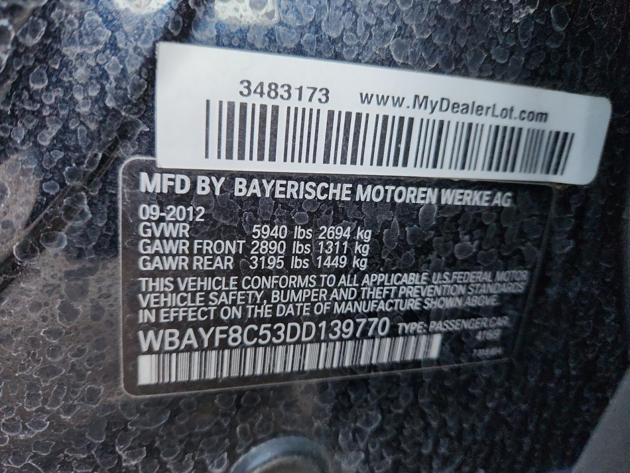 2013 BMW 7 series