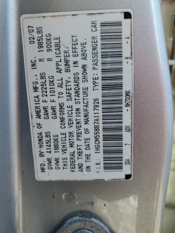 2007 HONDA ACCORD