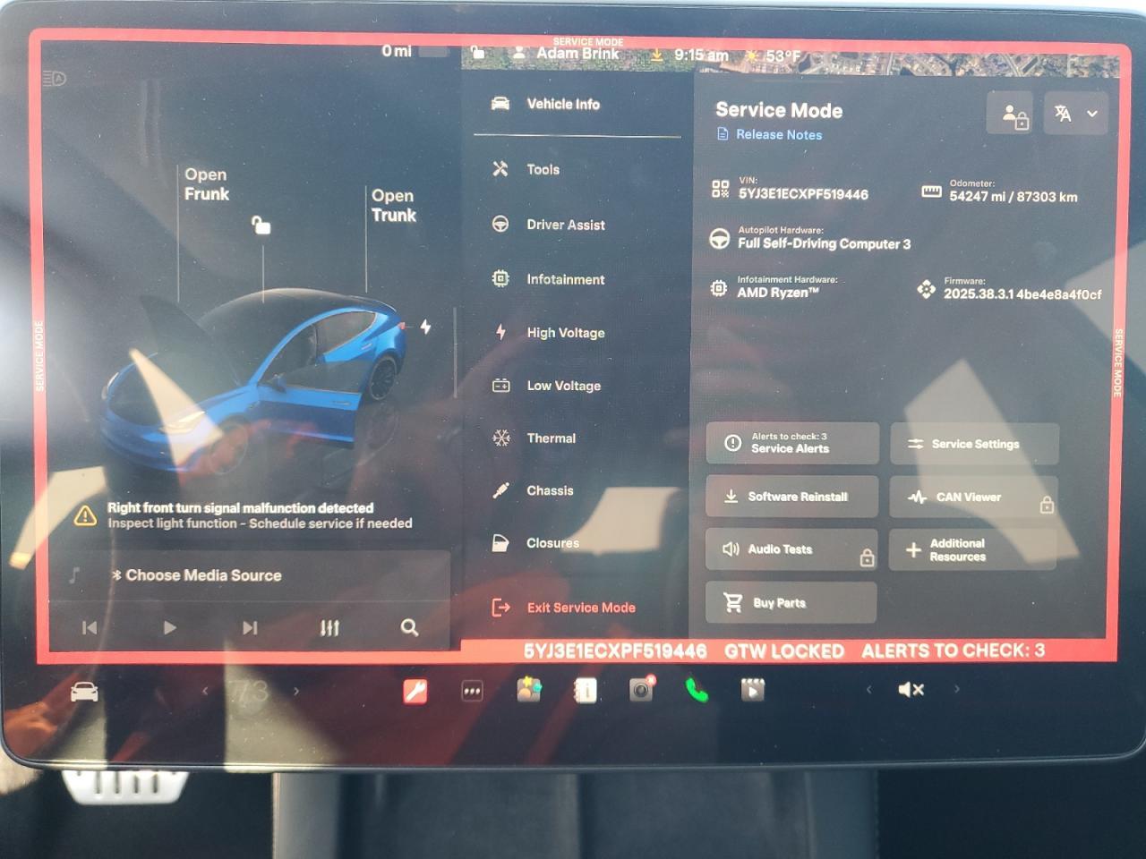 2023 TESLA MODEL 3
