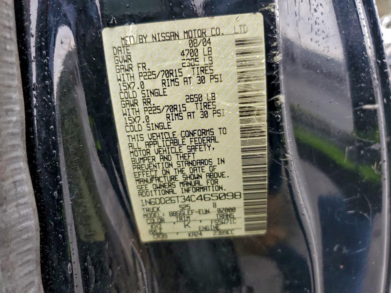2004 NISSAN Frontier