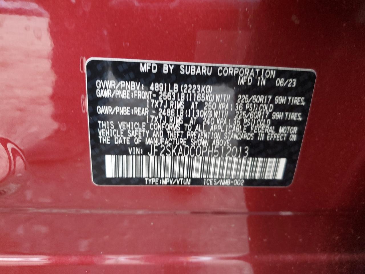 2023 SUBARU FORESTER