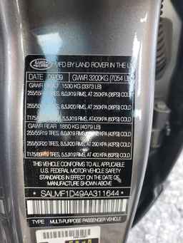 2010 LAND ROVER RANGE ROVER