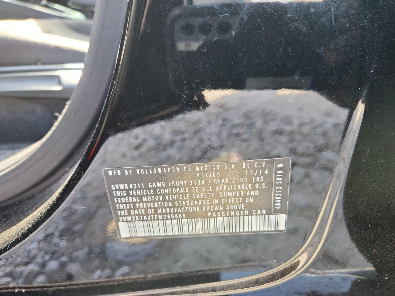 2015 VOLKSWAGEN JETTA