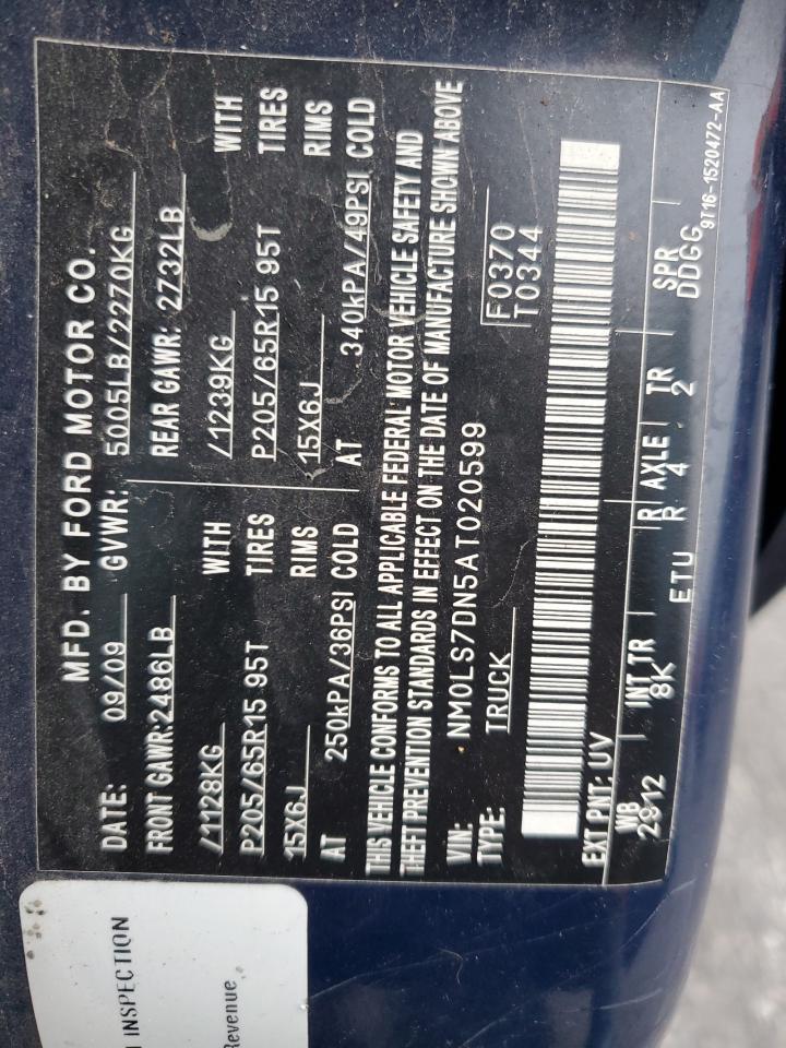 2010 FORD TRANSIT CONNECT