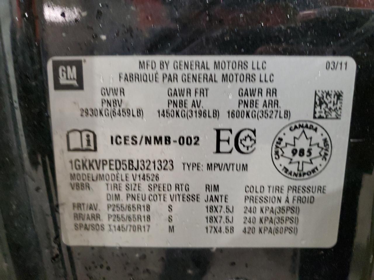 2011 GMC ACADIA