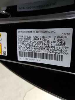 2018 HONDA ACCORD