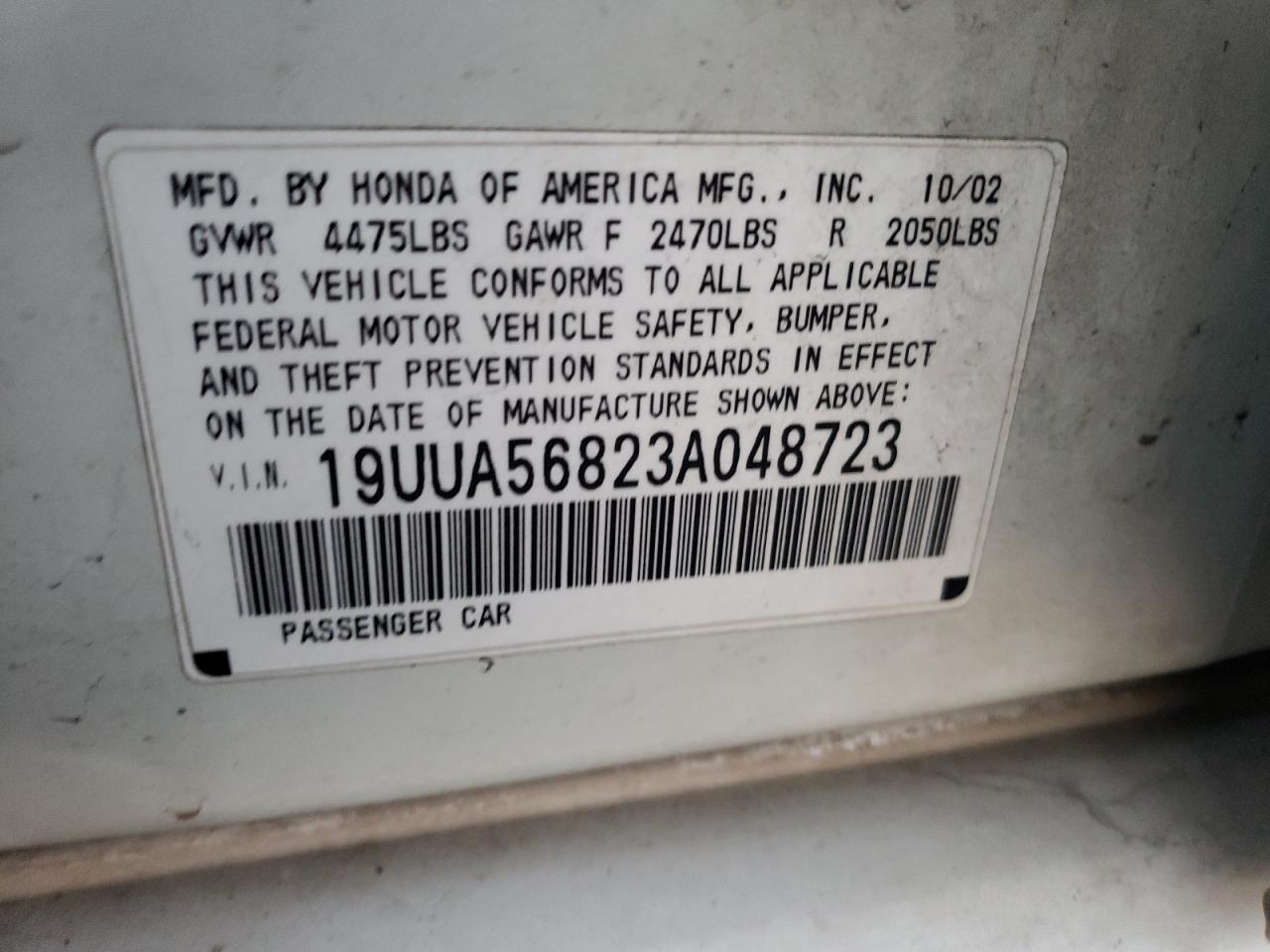 2003 ACURA TL