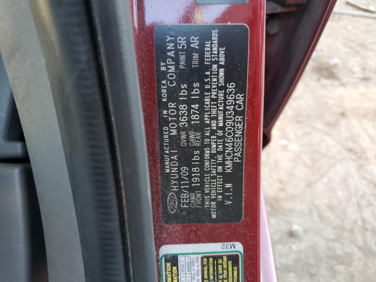 2009 HYUNDAI ACCENT
