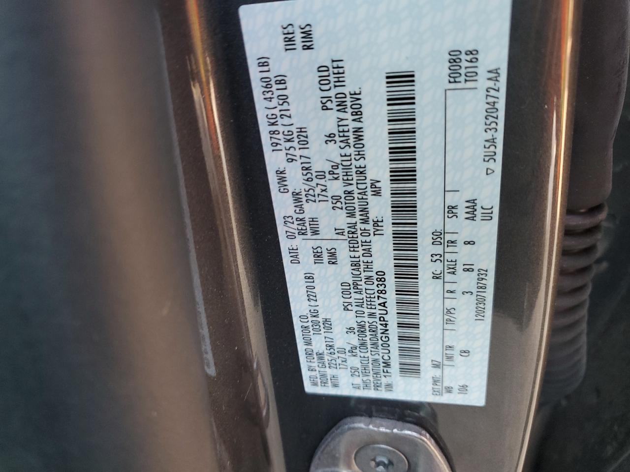 2023 FORD ESCAPE