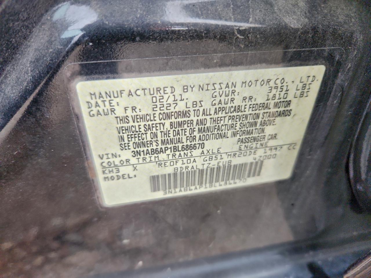 2011 NISSAN SENTRA