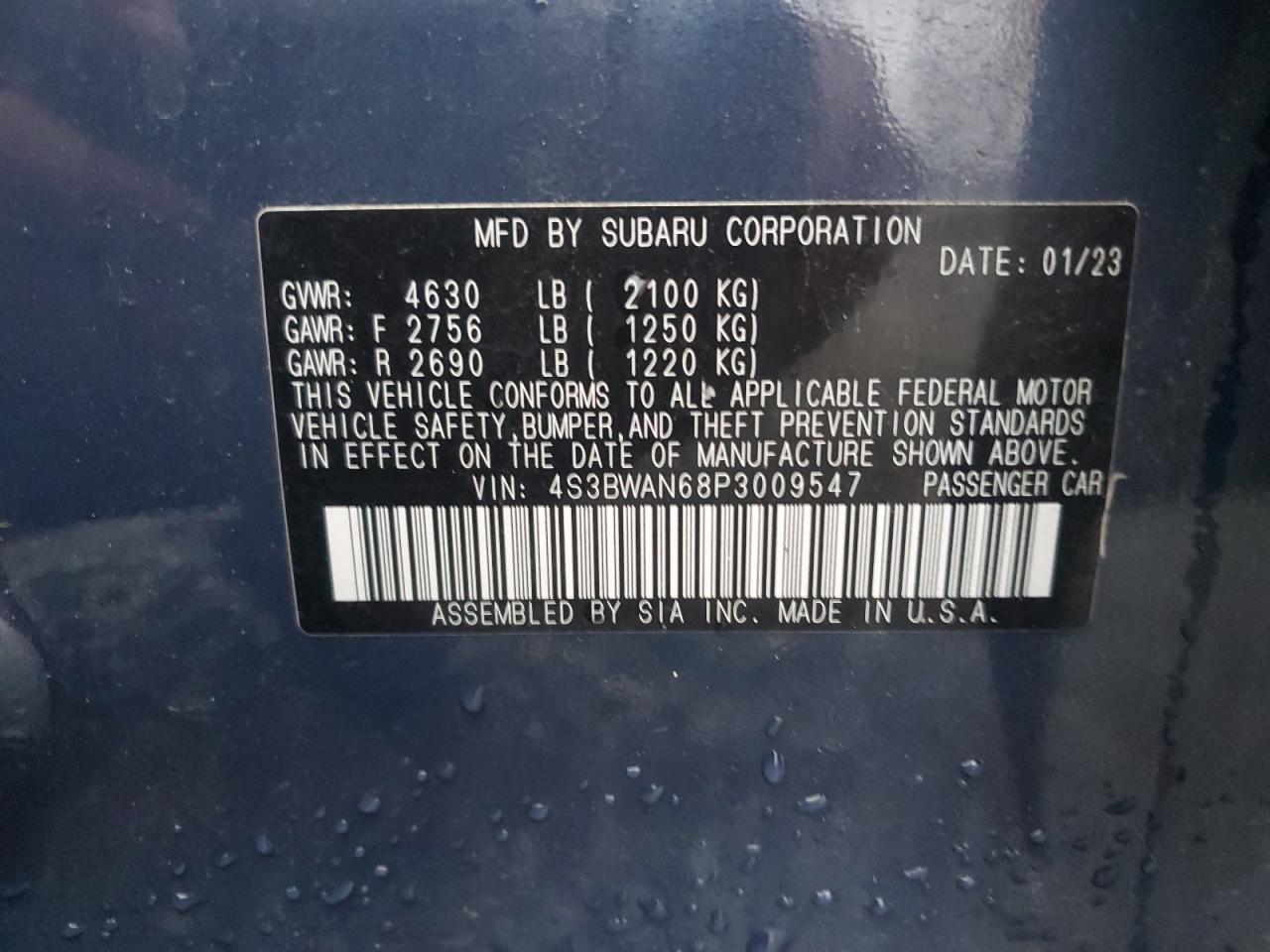 2023 SUBARU Legacy