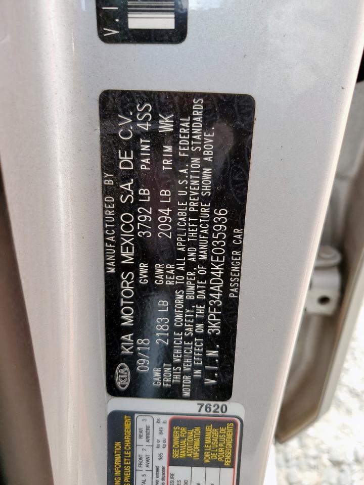 2019 KIA FORTE