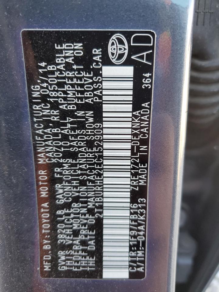 2014 TOYOTA COROLLA