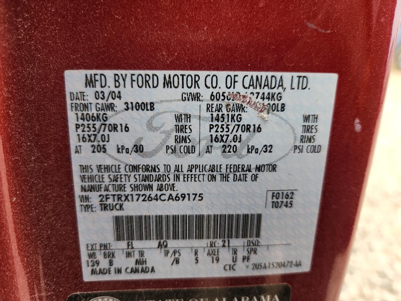 2004 FORD F-150