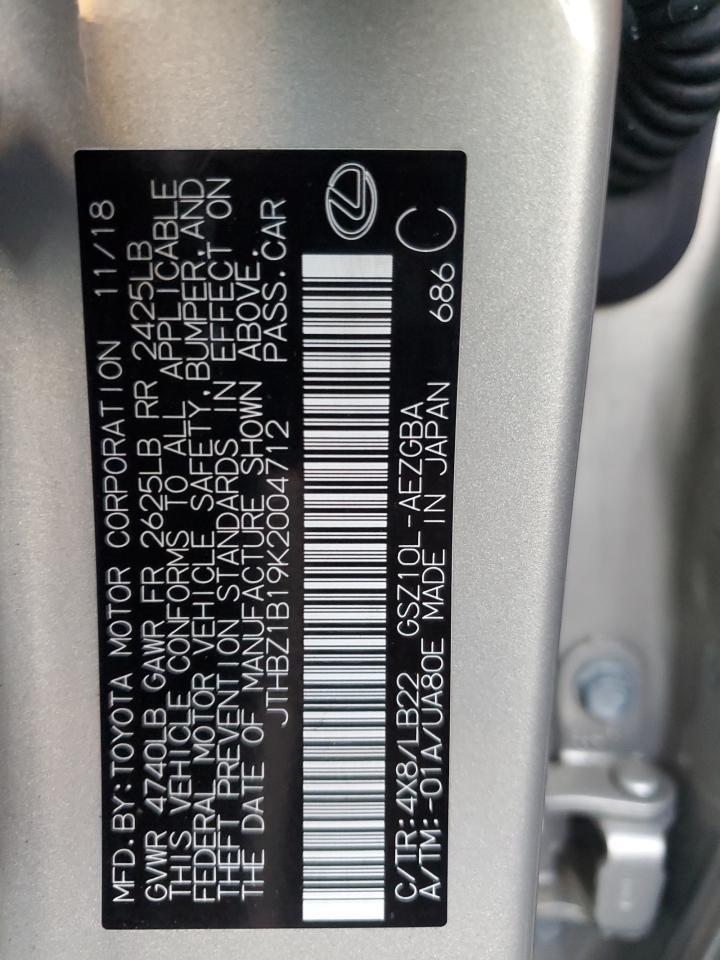 2019 LEXUS ES 350