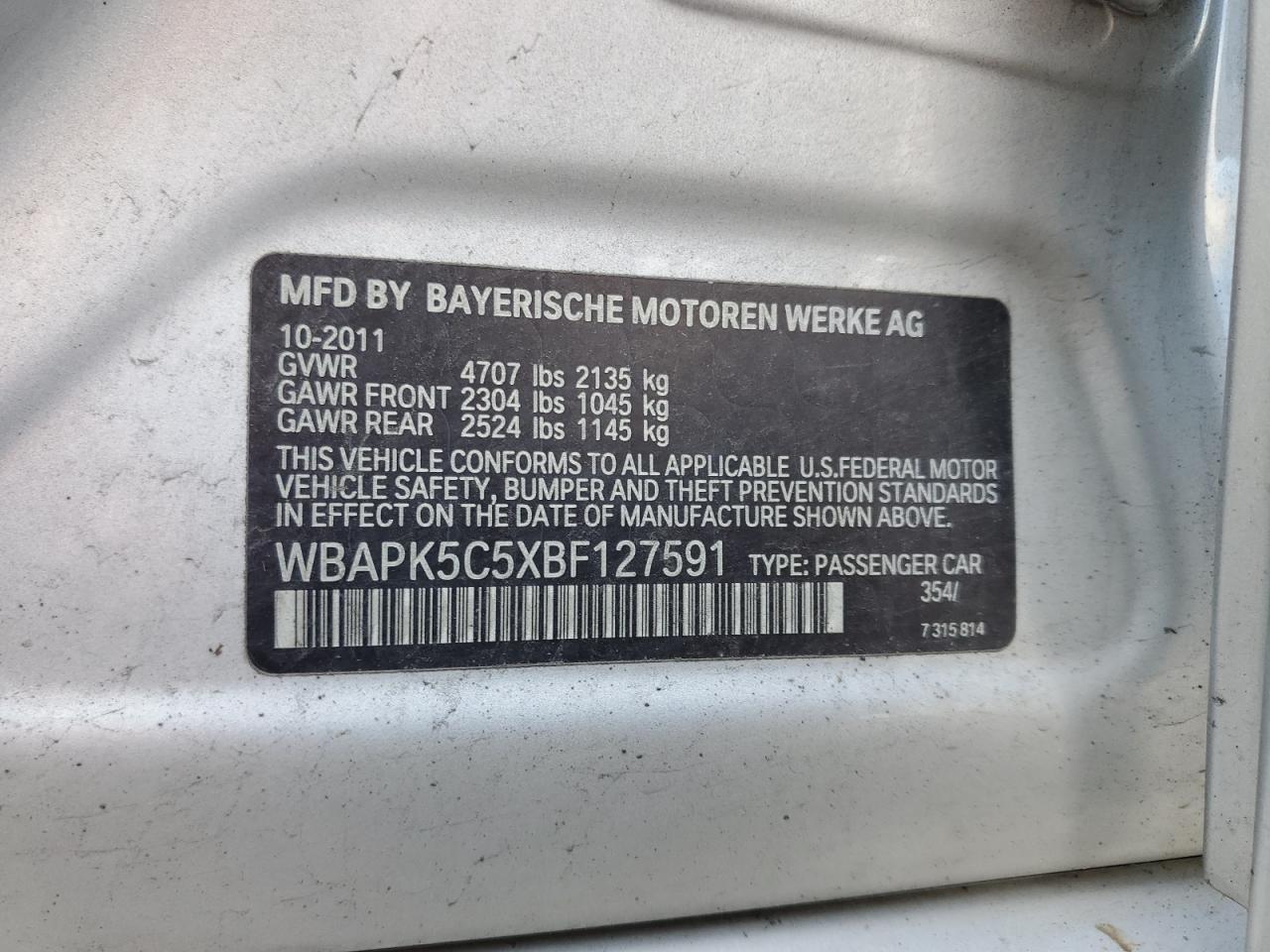 2011 BMW 3 SERIES