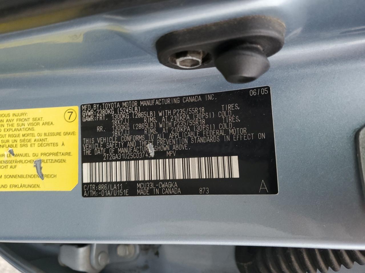 2005 LEXUS Rx 330