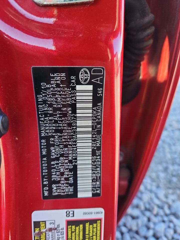 2010 TOYOTA COROLLA