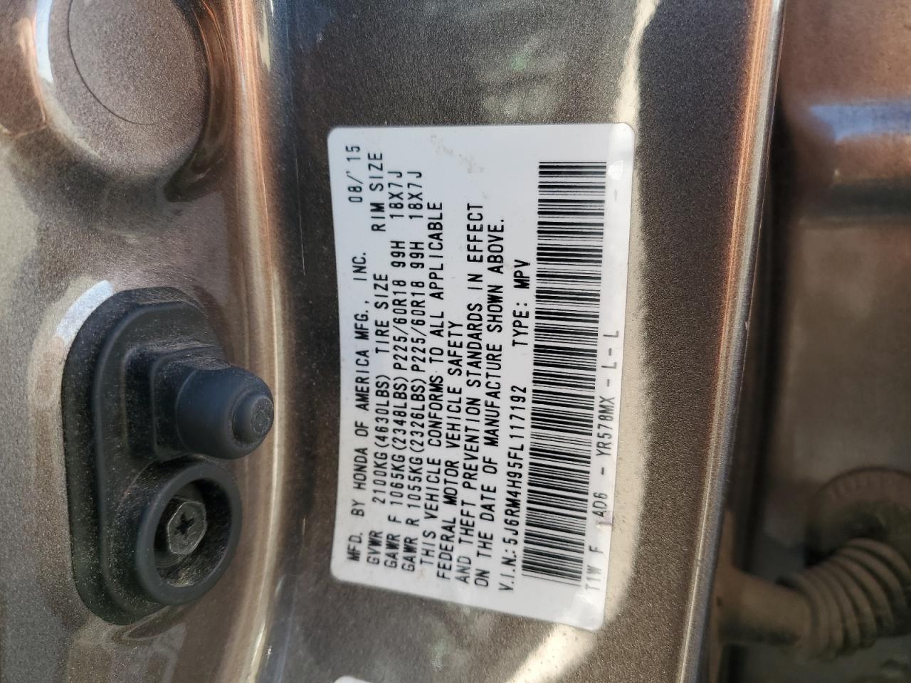 2015 HONDA CR-V