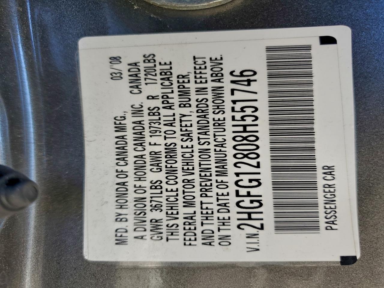 2008 HONDA CIVIC