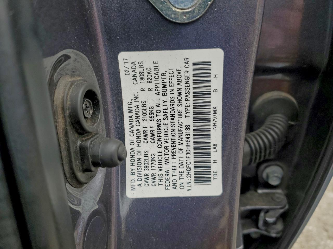 2017 HONDA CIVIC