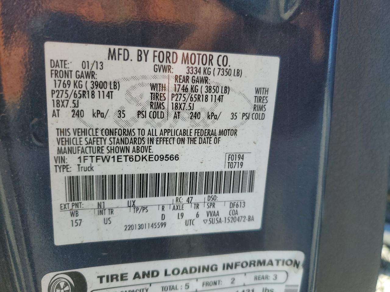 2013 FORD F-150
