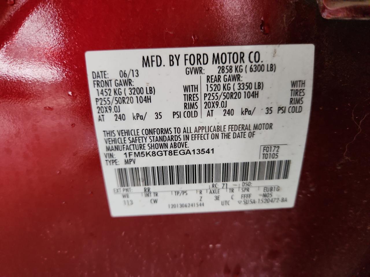 2014 FORD Explorer Sport Trac