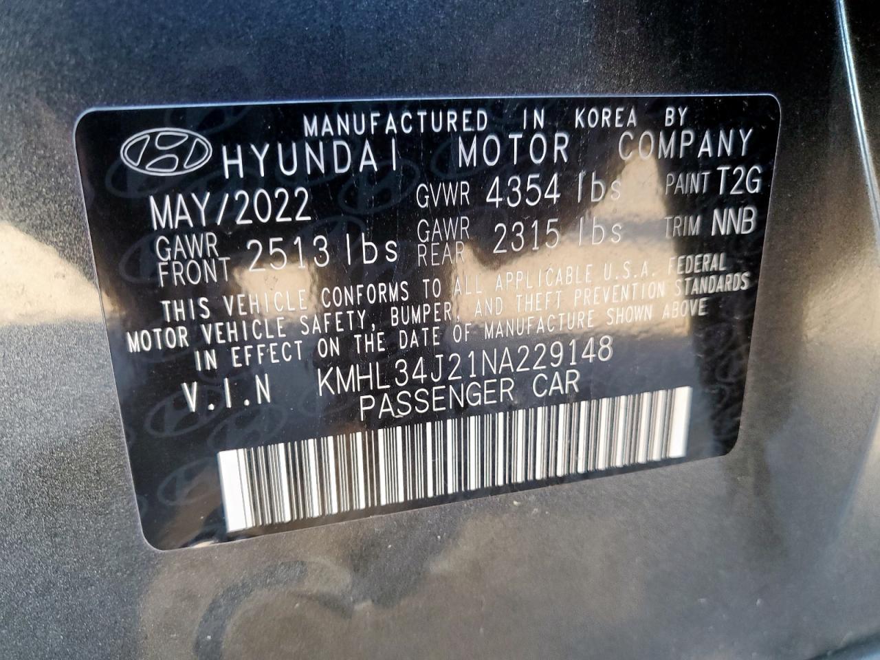 2022 HYUNDAI SONATA