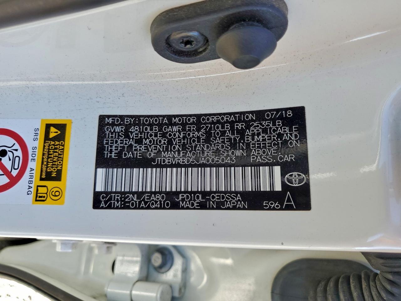 2018 TOYOTA Mirai
