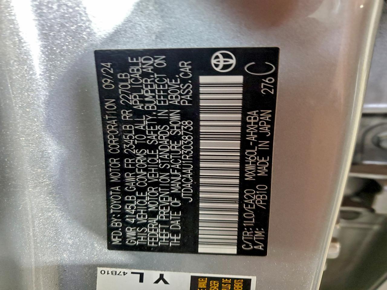 2024 TOYOTA PRIUS