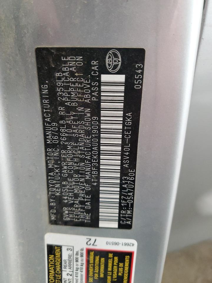 2010 TOYOTA CAMRY