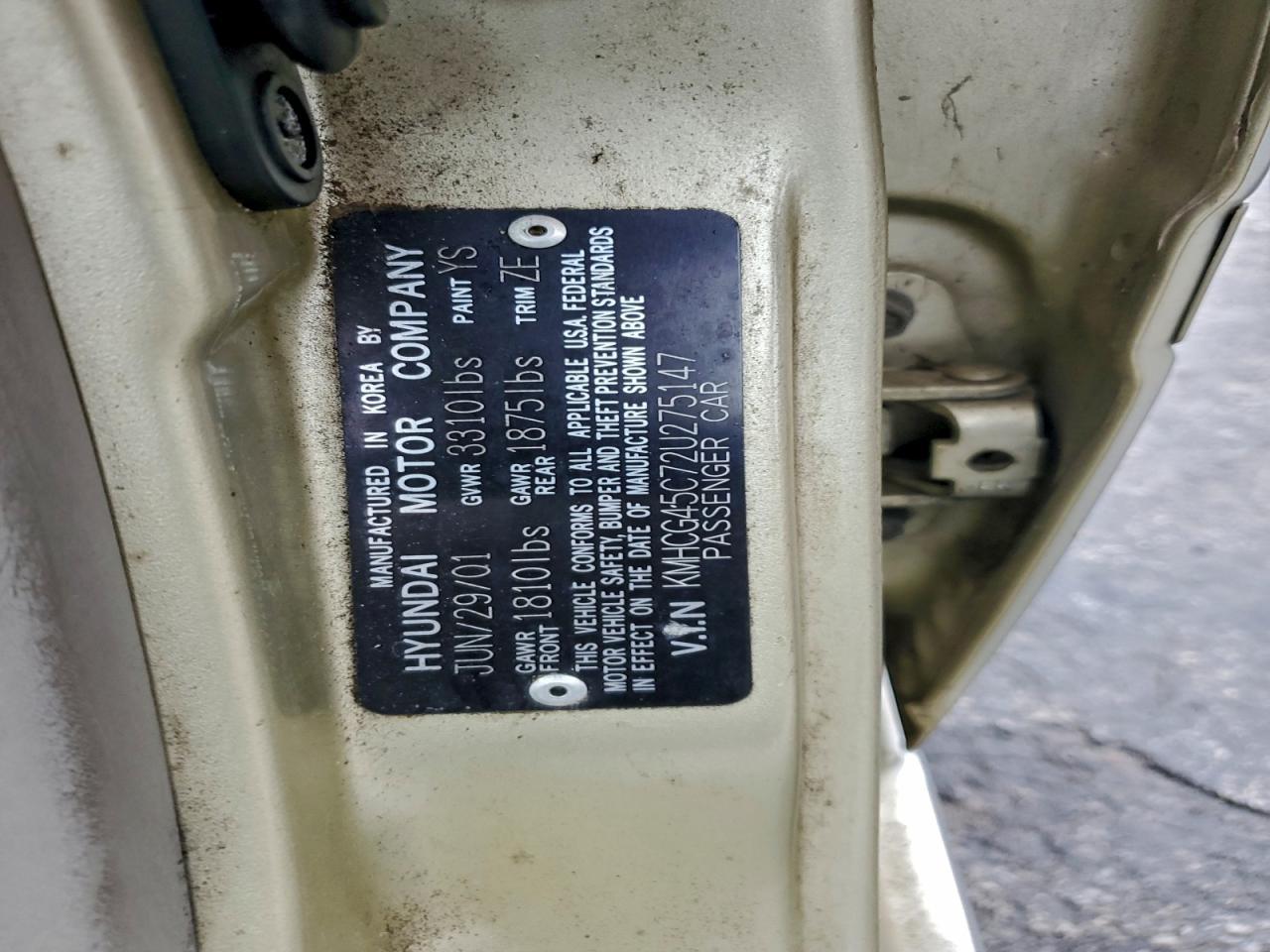 2002 HYUNDAI ACCENT
